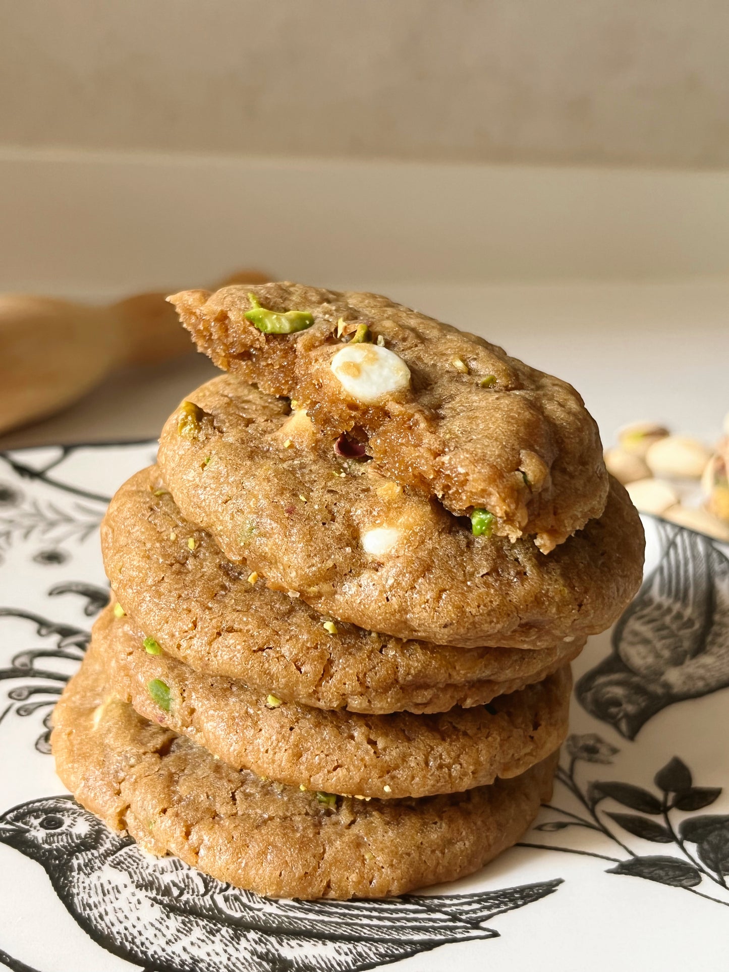 COOKIES PISTACHO Y CHOCOLATE BLANCO