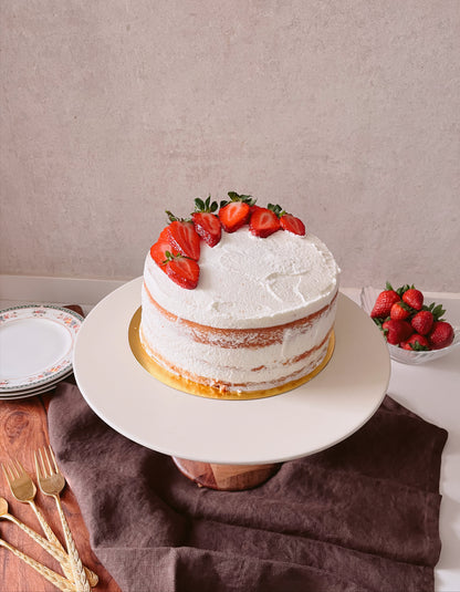 TARTA FRESAS CON NATA