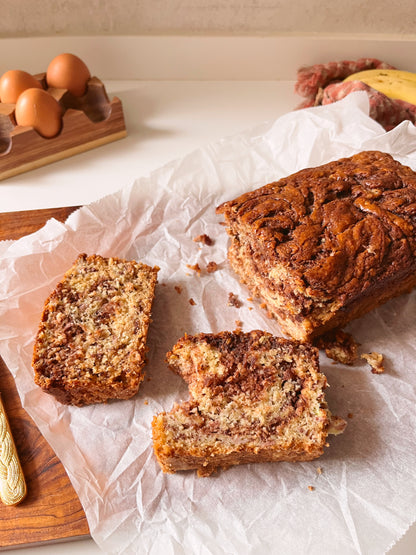 BANANA BREAD CON NUTELLA