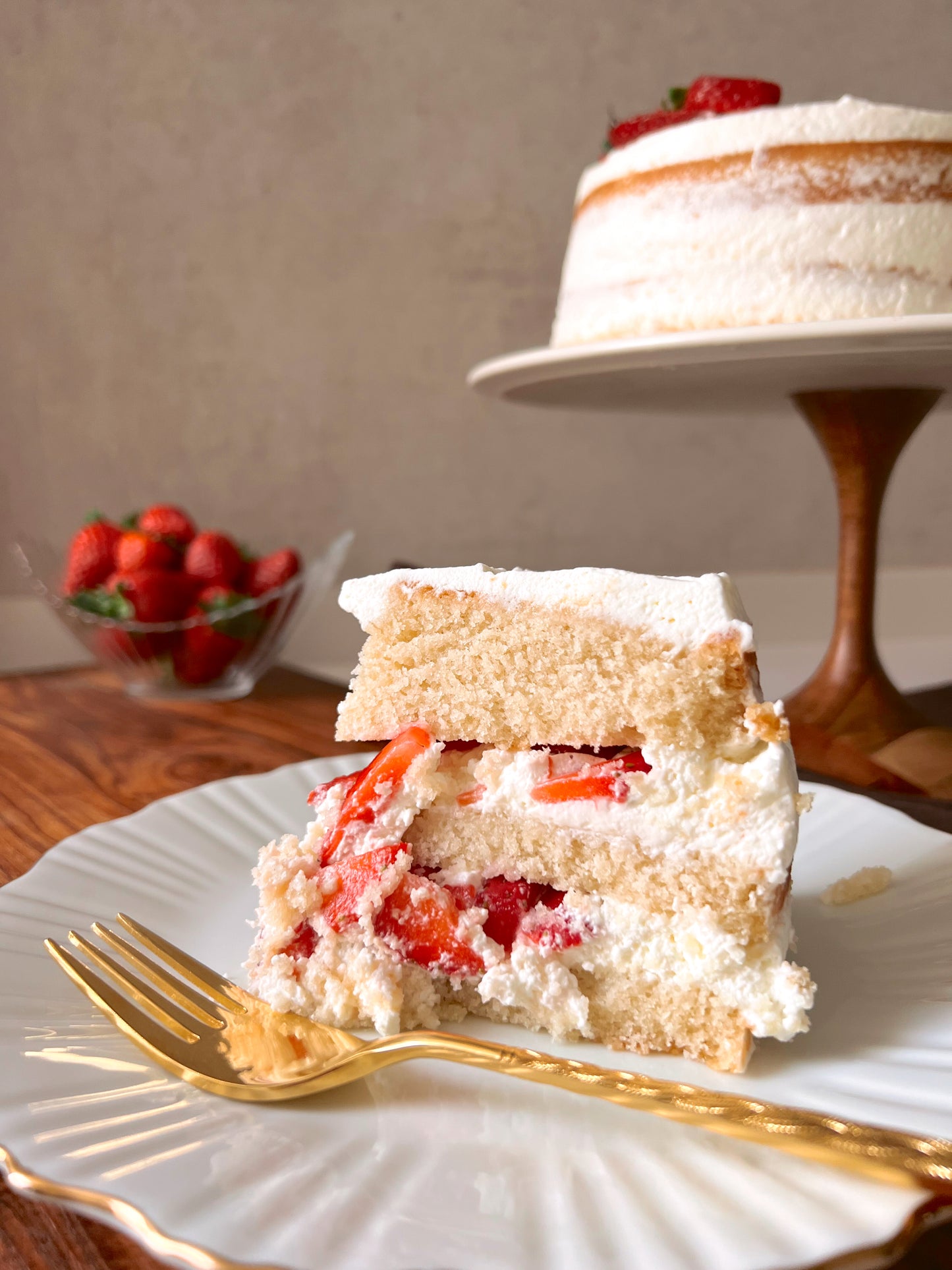 TARTA FRESAS CON NATA